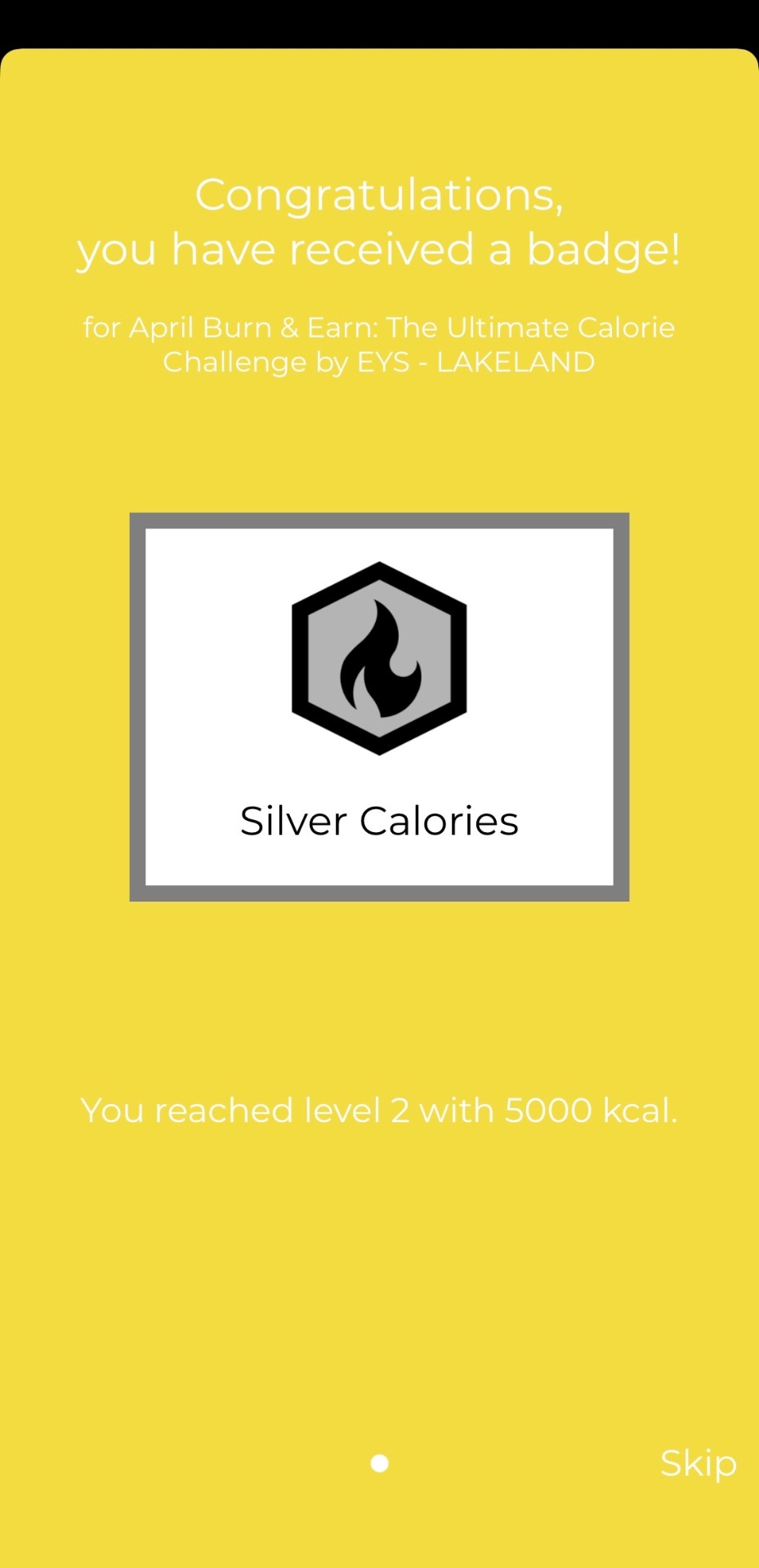 Badge screenshot