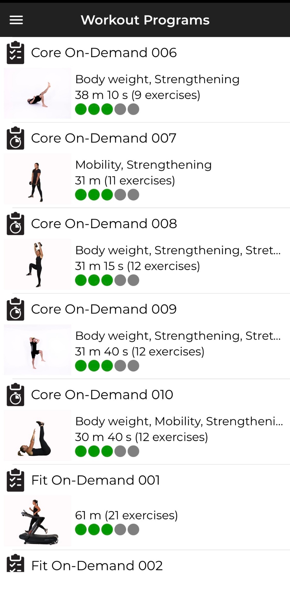 Workout Player screenshot